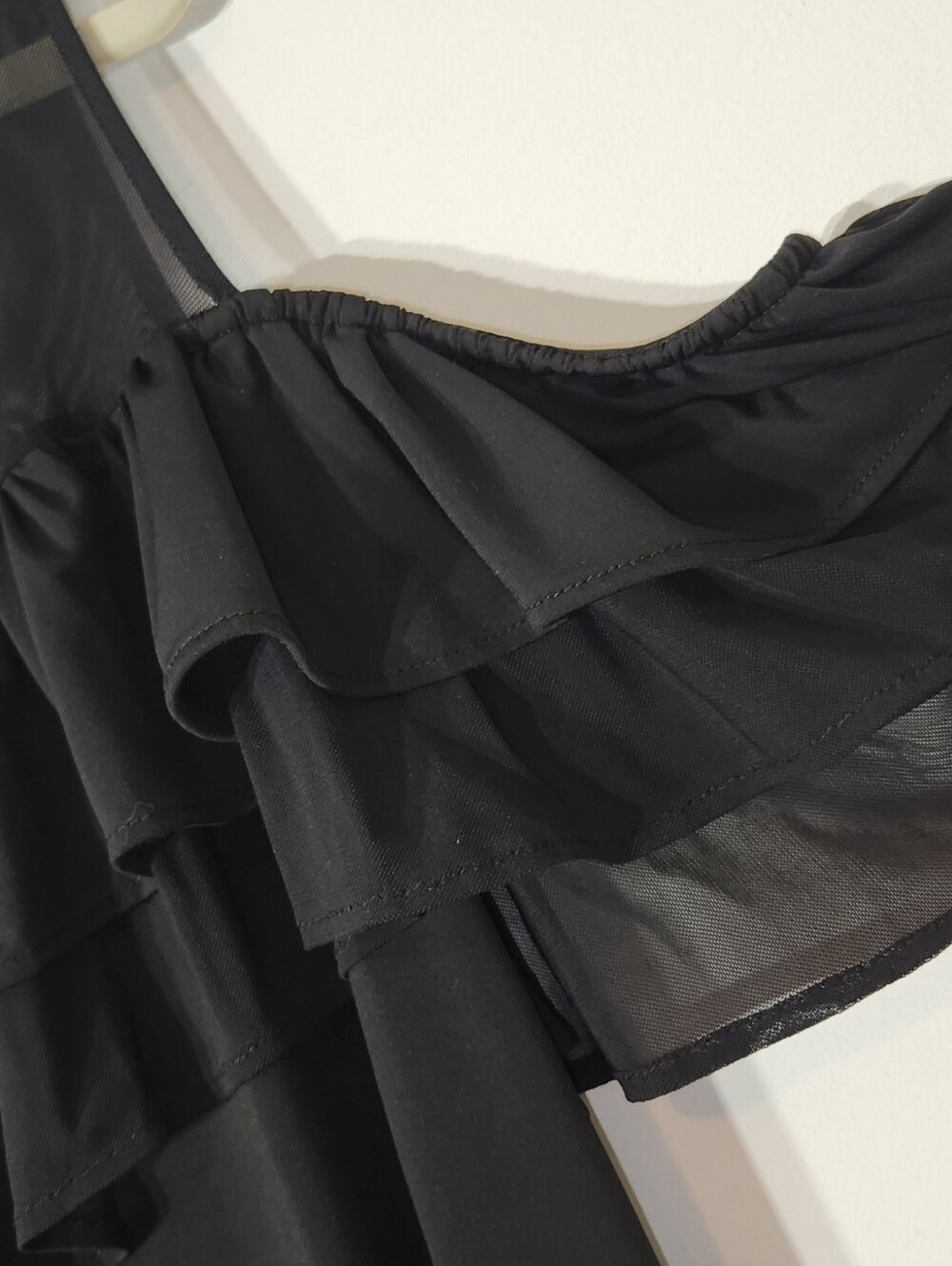🖤Lane Bryant Romantic🖤Black Ruffle Cold-Shoulder Top. 22/24. Date Night Vibes - Picture 11 of 12